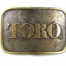Vintage TORO Brass Belt Buckle By LEWIS BUCKLES 71916