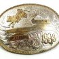 1993 C.C.T.R. Arena Rodeo Silversmith Collection Belt Buckle By ADM 3717