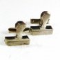 Vintage Sterling Silver Old Time Stamp Cufflinks Unbranded 31816