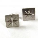 Sterling Silver Large Star Burst Cufflinks Unbranded 3616