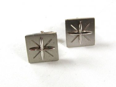 Sterling Silver Large Star Burst Cufflinks Unbranded 3616