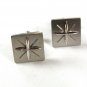 Sterling Silver Large Star Burst Cufflinks Unbranded 3616