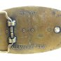 Vintage Snake on Leather Belt Buckle
