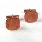 Vintage Copper w/ Star Cufflinks Unbranded PAT 2974381 52016