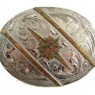 Western Gold Tone & Silver Tone Belt Buckle By DALE CHAVEZ 7117