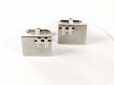 Sterling Silver Modernistic Cufflinks By A In Triangle 41216