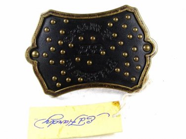 Drawn By In Seattle Black Belt Buckle By ED HARDY 33116 With Tag