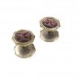 Vintage Silvertone & Abalone Cufflinks / Studs 53017