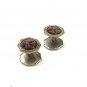 Vintage Silvertone & Abalone Cufflinks / Studs 53017