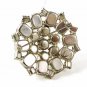 1950's -60's Silver Tone Sparkly Rhinestone Brooch By WEISS 102416