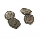 Edwardian / Deco Sterling Silver Cufflinks By E.I.F. Co. 11117