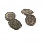 Edwardian / Deco Sterling Silver Cufflinks By E.I.F. Co. 11117