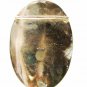 Western Silvertone Abalone Mother Pearl Black Belt Buckle Unbranded MEXICO