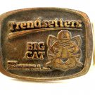 1970's Trendsetters Big Cat Engineering & Construction Belt Buckle