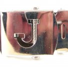 Military / Army Clamp Style Initial / Letter J Belt Buckle 9616