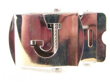 Military / Army Clamp Style Initial / Letter J Belt Buckle 9616