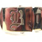 Military / Army Clamp Style Initial / Letter B Belt Buckle 9616