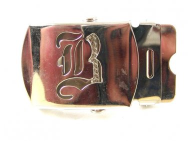 Military / Army Clamp Style Initial / Letter B Belt Buckle 9616