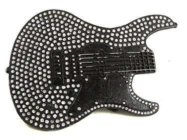 Vintage Silvertone Black Rock Guitar Belt Buckle 41017