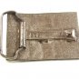Vintage Silver Tone Enameled CATERPILLAR Belt Buckle 3217