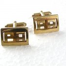 Vintage Goldtone PA or Initial / Letter P.A. Cufflinks 62017