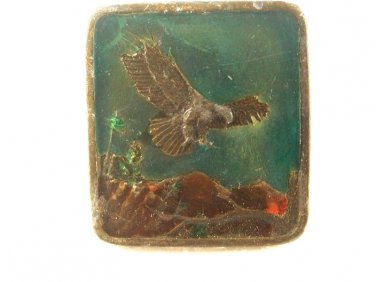1977 American Bald Eagle Belt Buckle by Indiana Metal Craft 7215
