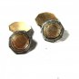 Edwardian / Art Deco Silvertone & Goldtone Cufflinks by WGC 8615