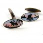 Vintage Enameled Moose Viking Ship Cufflinks By DAVID ANDERSEN 111616