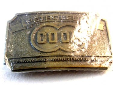 Vintage Petroleum COOP Farmland Industries Inc. Belt Buckle Mint in Plastic