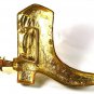 Goldtone Rhinestone Western Boot Working Spur Belt Buckle Unbranded 41116
