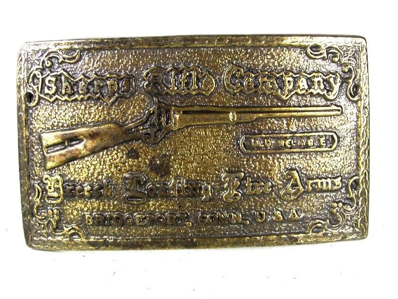 Vintage Sharps Rifle Company Bridgeport, CONN U.S.A. Belt Buckle 8916