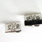 Sterling Silver Initial / Letter L H M Cufflinks Unbranded 41216