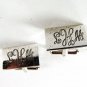 Sterling Silver Initial / Letter L H M Cufflinks Unbranded 41216