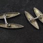 Victorian / Edwardian Sterling Silver Sunflower Cufflinks 9916