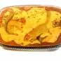 Vintage Inlaid Wood & Metal Two Squrrels Belt Buckle