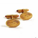 Vintage Gold Tone Masonic Cufflinks By KREMENTZ PATENTED 11917