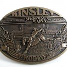 1985 Kinsley Kansas Rodeo Belt Buckle ADM, AWARD DESIGN MEDALS 9617
