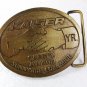 Kaiser Safety Award Sunnyside Coal Mine Brass Belt Buckle By Hit Line 4116