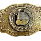 1970's Nick's Fishmarket Chicago Houston Belt Buckle by Hit Line USA 81914