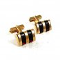 Vintage 1960's Goldtone & Red Cufflinks By SWANK 10917