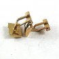 Vintage 1960's Goldtone & Red Cufflinks By SWANK 10917