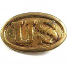 Vintage Reenactment Civil War US Brass Dress Belt Buckle 102017