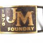 1976 JM FOUNDY Brass Belt Buckle 72916