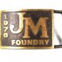 1976 JM FOUNDY Brass Belt Buckle 72916