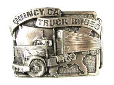 1983 Quincy, CA Truck Rodeo Belt Buckle By SISKIYOU 8916