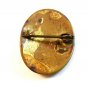 Vintage Early Plastic Celluloid? French Ivory? Gentleman in a Hat Brooch