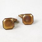 Vintage Gold Tone Square Cufflinks 9816