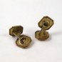 Vintage Gold Tone Square Cufflinks 9816