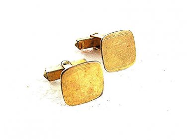 Vintage Square Goldtone Cufflinks 81017