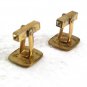 Vintage Square Goldtone Cufflinks 81017